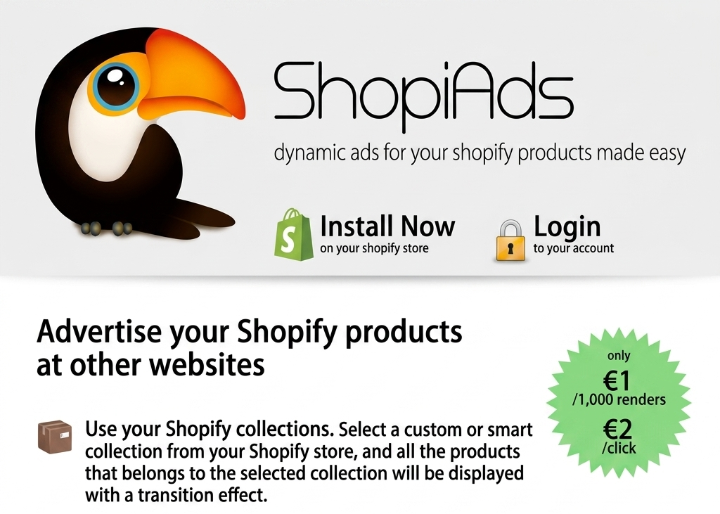 ShopiAds website screenshot